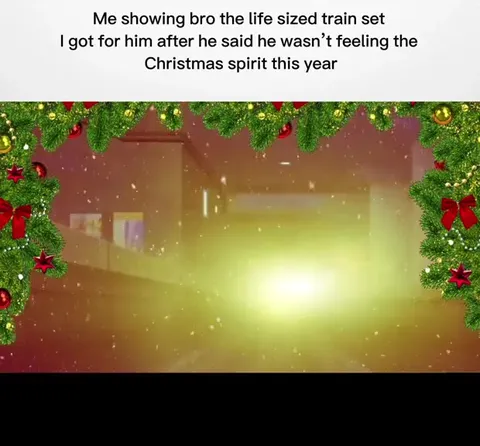 Life-Sized Christmas Train Set