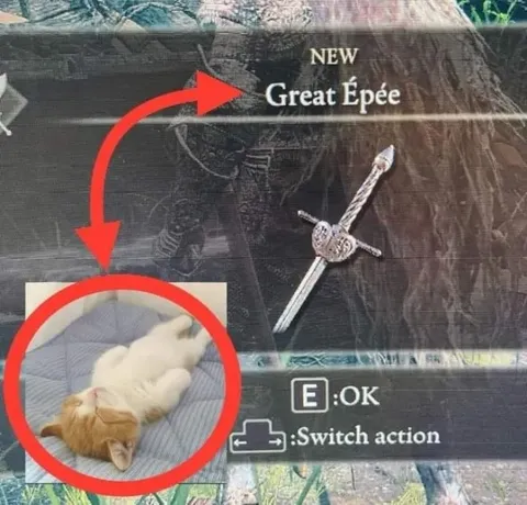 Great Épée Cat Weapon