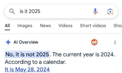 Google Says It Is Not 2025