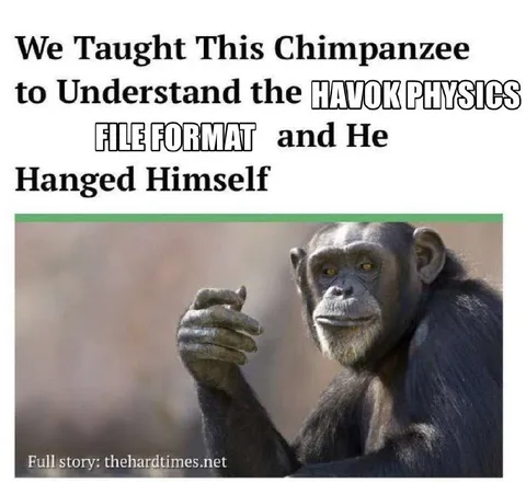 Chimpanzee Learns Havok Physics