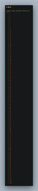Endless TypeScript File