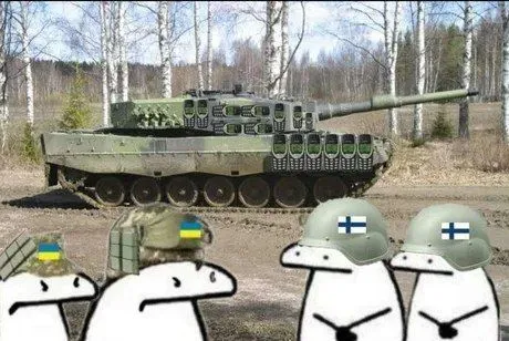 Украина и Финляндия против танка