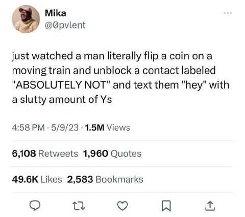 Absolutely Not Contact Flip