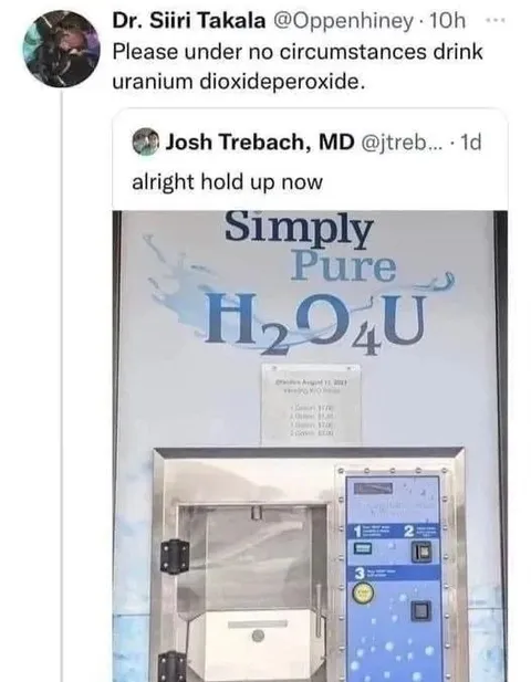 Please Don’t Drink Uranium Water