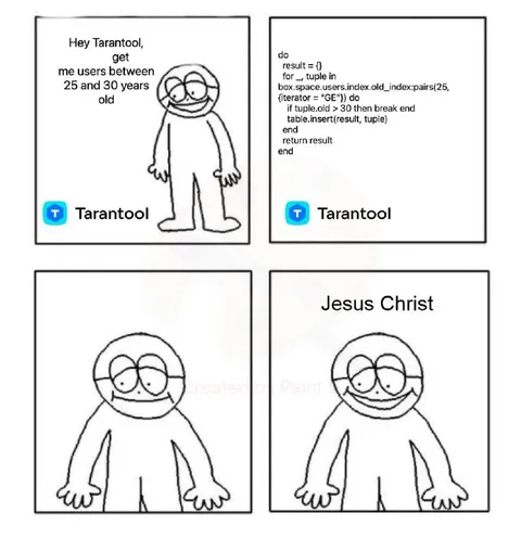 Tarantool Finds Old Users