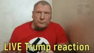 Live Trump Reaction Drinking Coffee