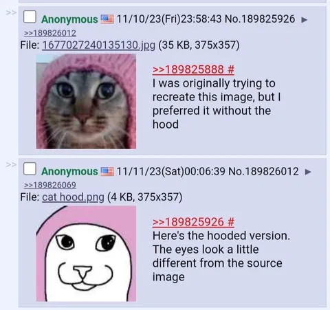 Hooded Cat Recreation