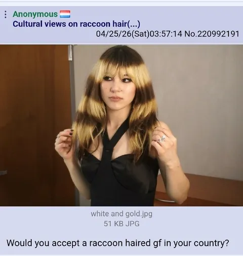 Raccoon-Haired Girl Reaction