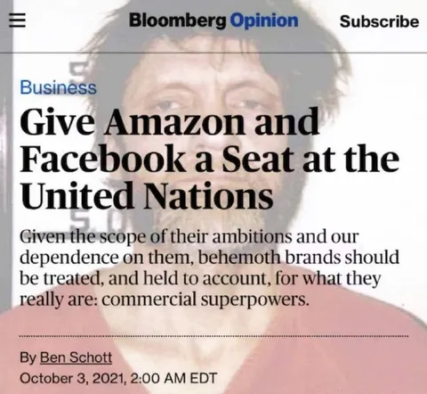 Amazon and Facebook at the UN