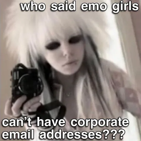 Emo Girl Has Corporate Email