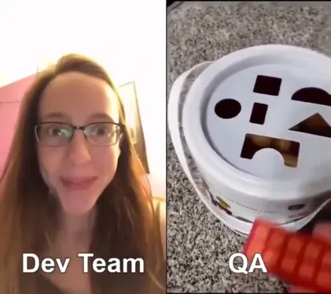 Dev Team Watches QA Test