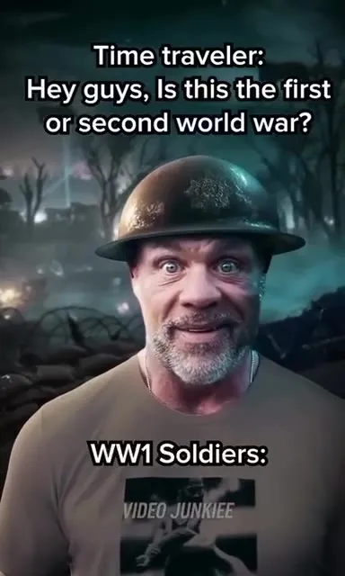 Time Traveler Meets WW1 Soldiers
