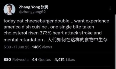 Cheeseburger Double Cholesterol