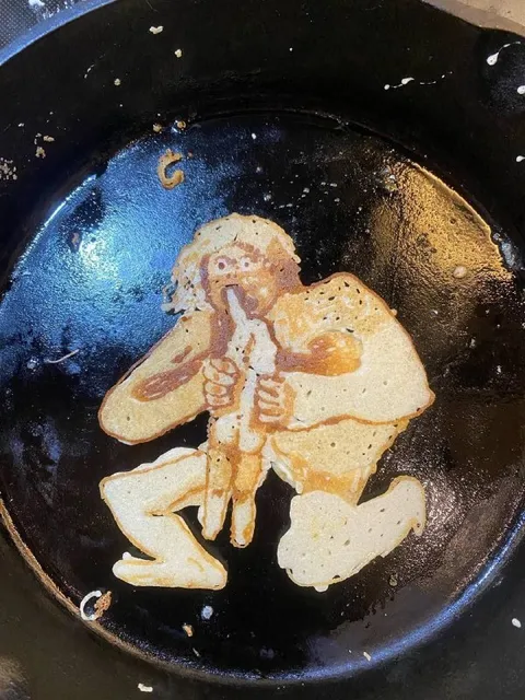 Человек на блине