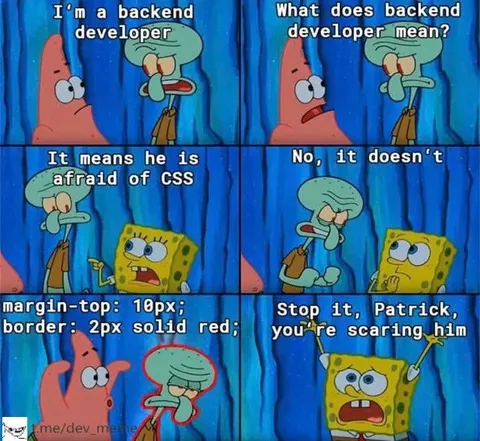 Backend Developer Afraid of CSS