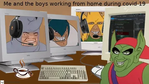 Me and the Boys Working From Home
