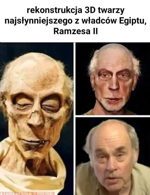 Rekonstrukcja twarzy Ramzesa II