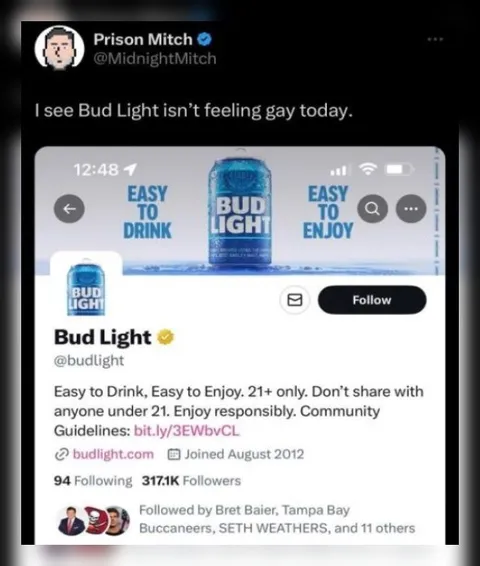 Bud Light Isn’t Feeling Gay