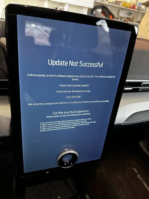 Ford Update Not Successful