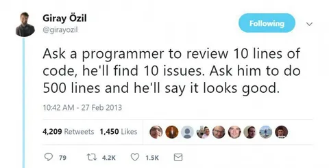 Review Ten Lines of Code