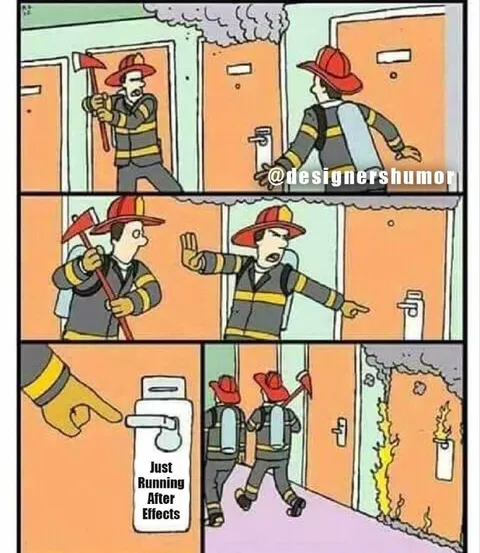 Firefighters Chasing After Effects