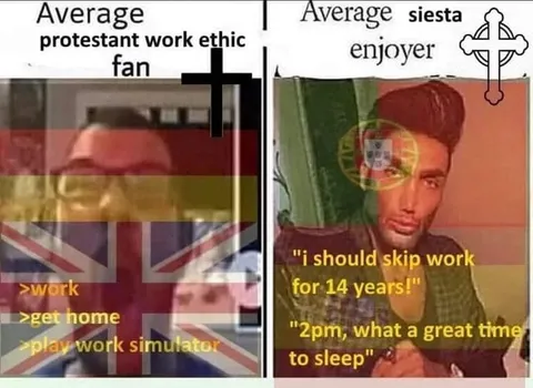 Protestant Work Ethic vs Siesta