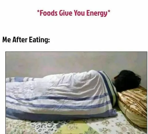 Me After Eating Energy Meme