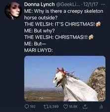 Creepy Welsh Christmas Horse