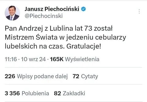 Mistrz świata w jedzeniu cebularzy