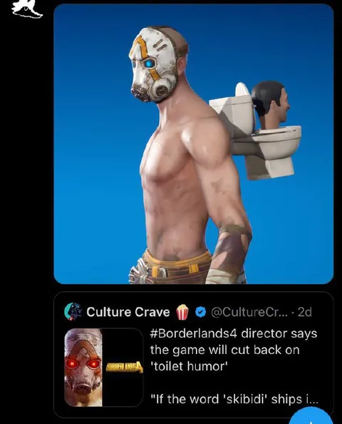 Borderlands 4 Skibidi Toilet Humor
