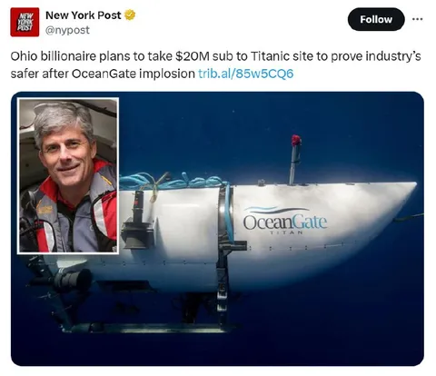 Ohio Billionaire Titan Submarine Plan