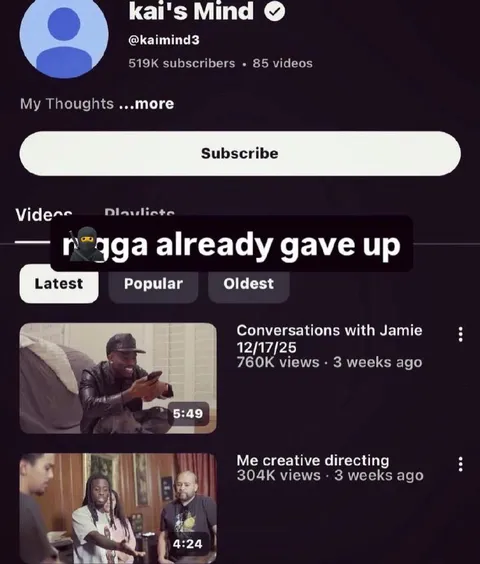Nigga Already Gave Up