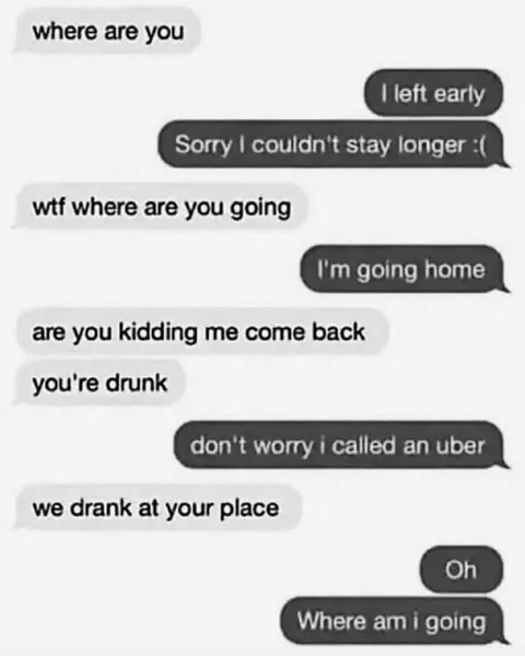 Drunk Uber Home Confusion