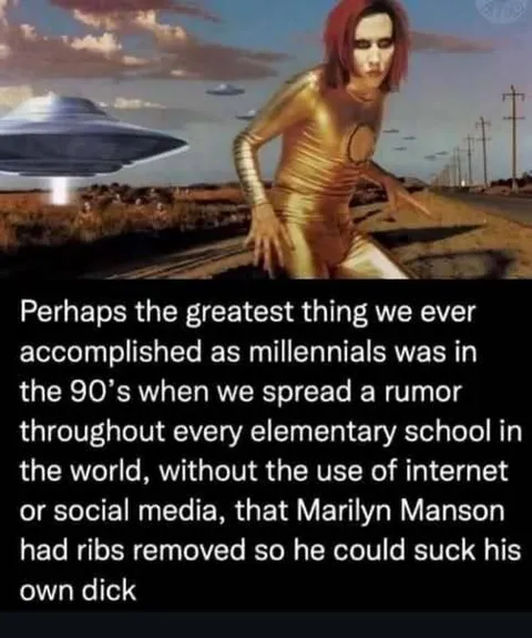 Millennials Spread the Marilyn Manson Rumor
