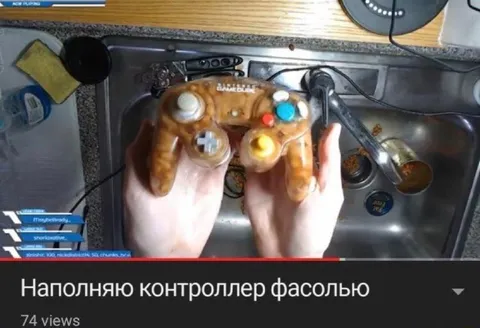 Контроллер, наполненный фасолью