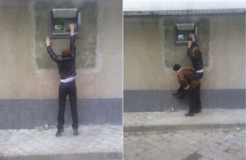 Когда не достаёшь до банкомата