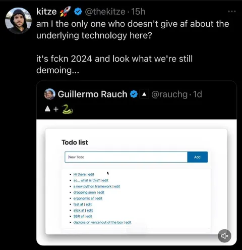 Don't Care About the Technology