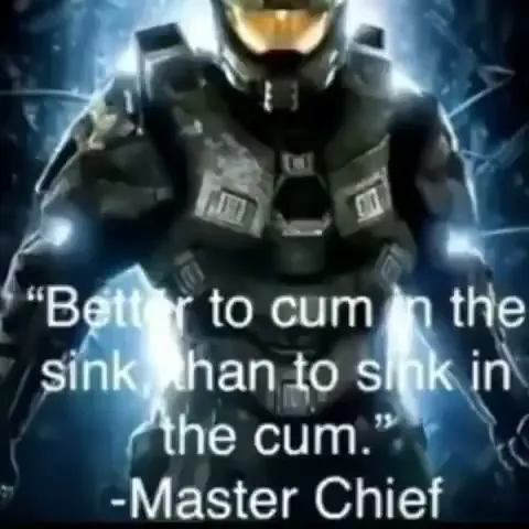 Master Chief Cum in the Sink