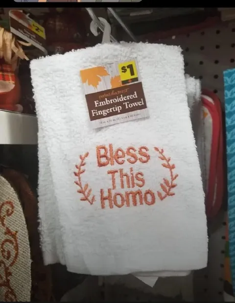 Bless This Homo Towel