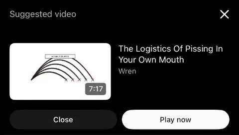 The Logistics of Pissing In Your Own Mouth