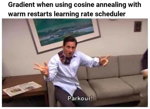 Gradient Parkour Learning Rate