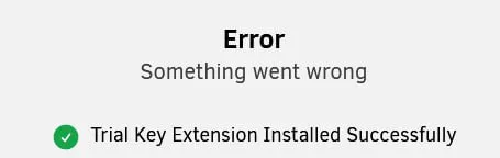 Error Yet Installed Successfully