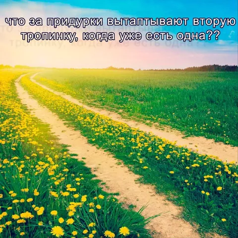 Зачем вторая тропинка