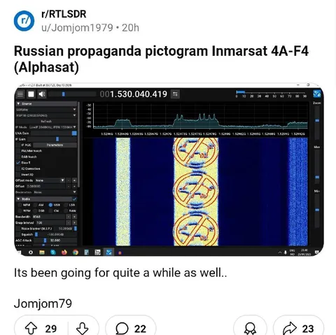 Russian Propaganda Satellite Signal
