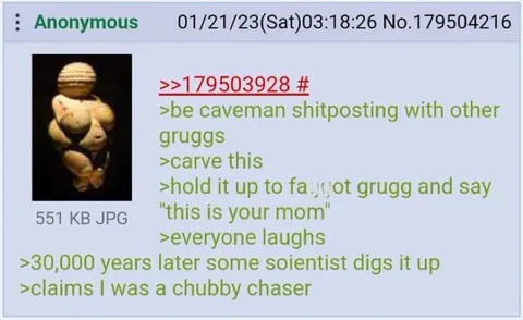 Caveman Shitposting Archaeology