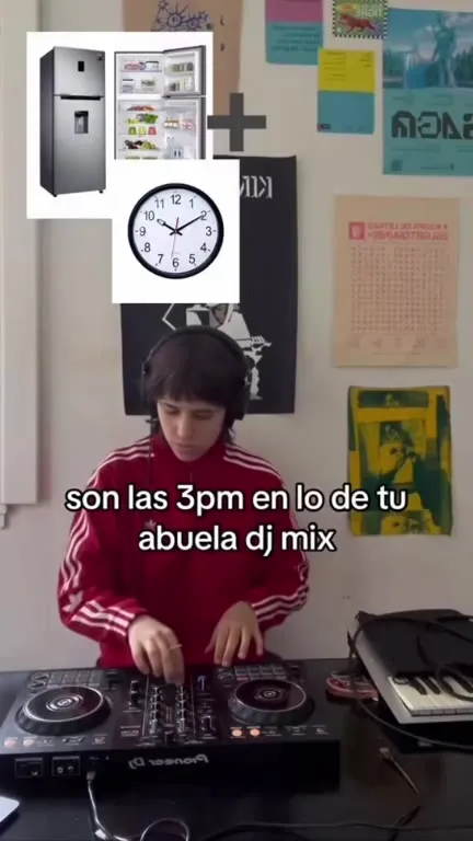 DJ mix en casa de la abuela