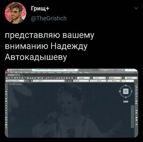Надежда Автокадышева в AutoCAD