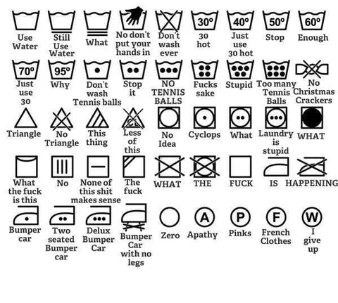 Laundry Symbols Make No Sense