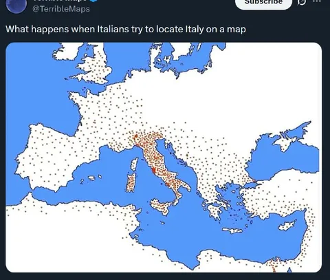 Italians Locate Italy on a Map