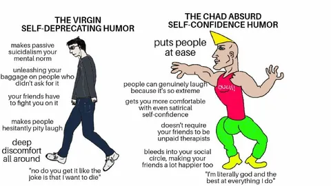 Virgin vs Chad Humor